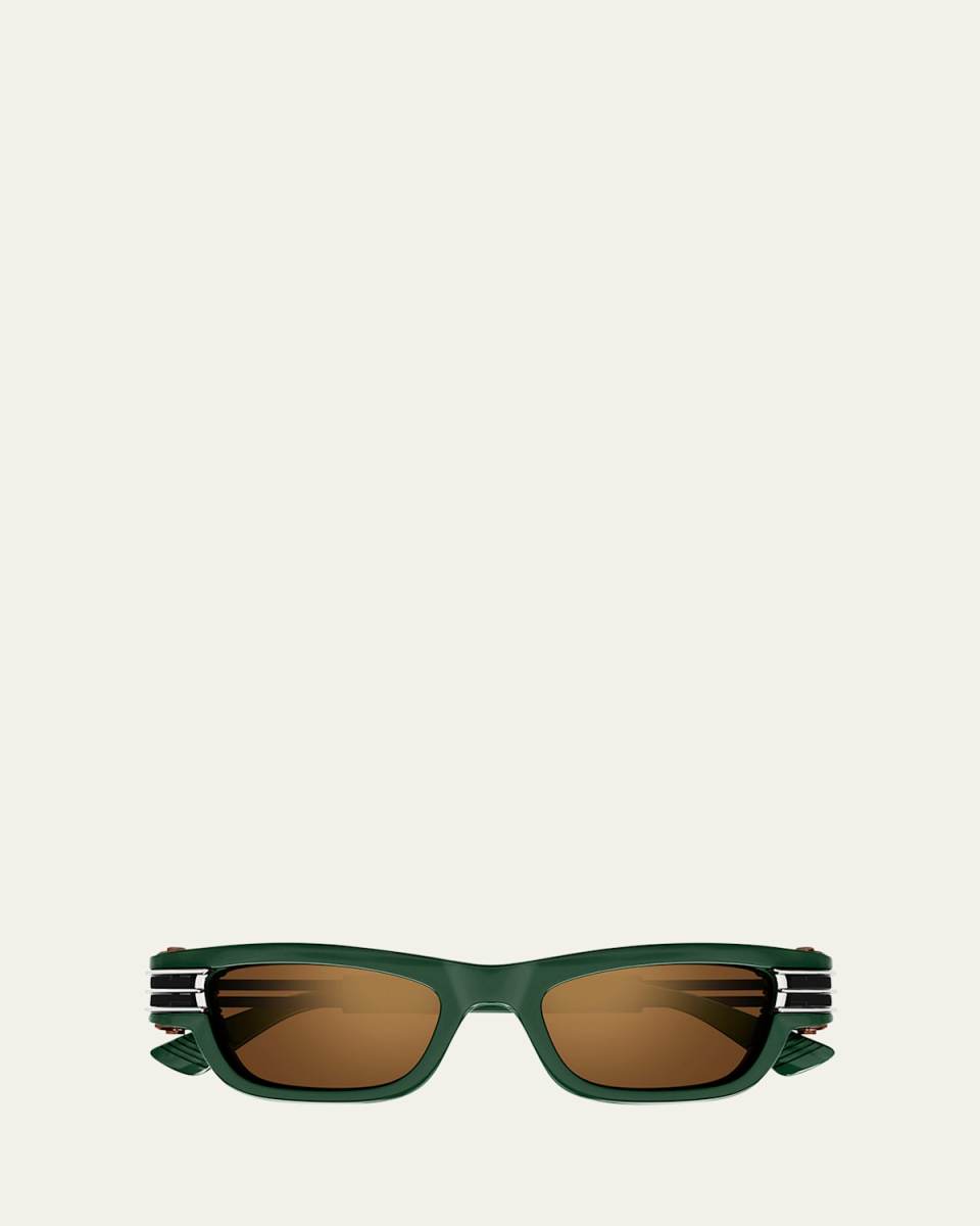 Bolt Hinge Plastic Rectangle Sunglasses
